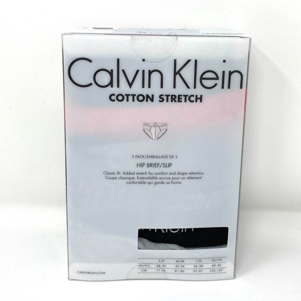 💖MEGA SALE💖 Calvin Klein Cotton 3 Pack Hip Brief Red Gray Men XL NP21660910 - Picture 3 of 8